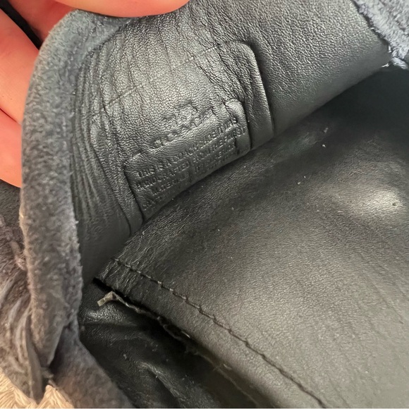 Coach Crosby Turnlock Driver Suede Loafers Navy Blue size 10D - Picture 10 of 11